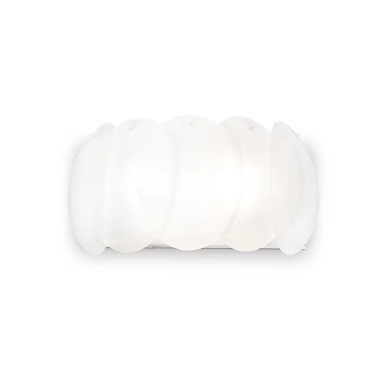 Prezzo Di Fabbrica Applique da parete moderna in metallo con diffusore in lastre di vetro acidato - 60W - IP20