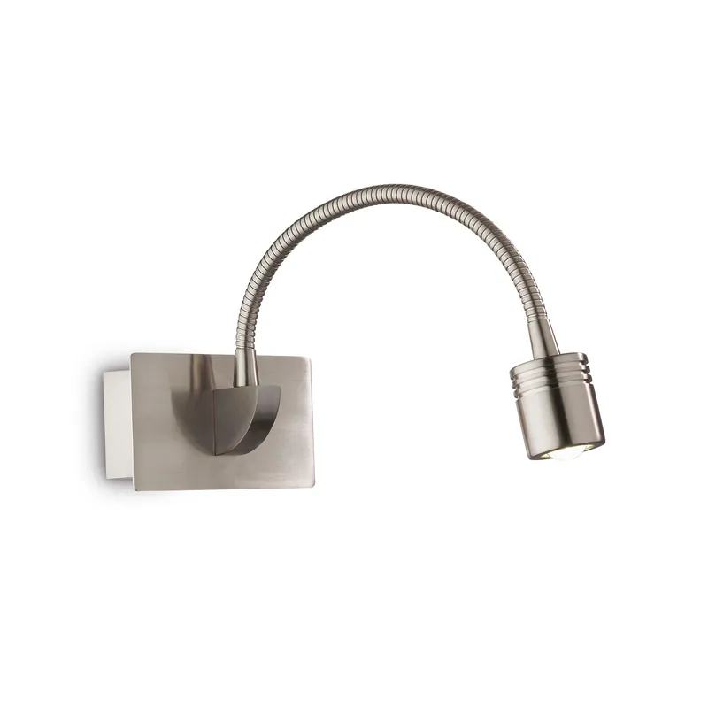 Compra Oggi Stesso Applique da parete con diffusore a led a braccio flessibile in metallo - 4W - Lumen 190 - 3000k Luce Calda - IP20