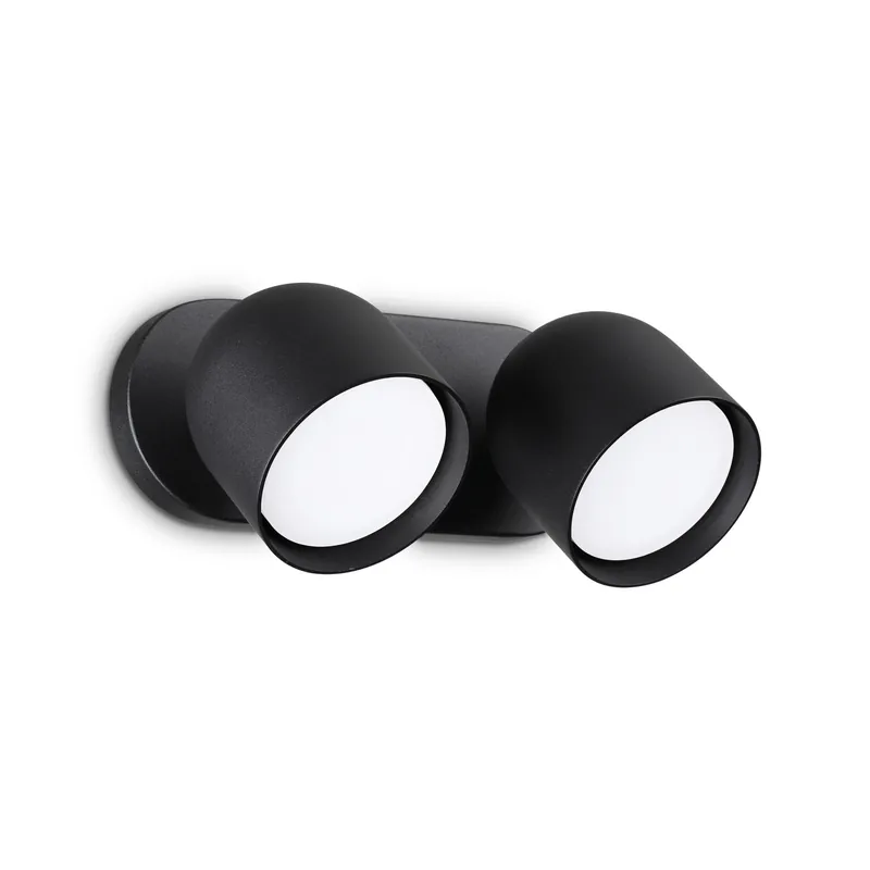 Ultima Occasione Applique da parete a led con doppio diffusore in metallo orientabile - 15W - IP20