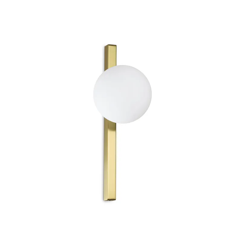 Esclusivo Applique da parete con struttura in metallo e diffusore in vetro acidato - 4W - IP20