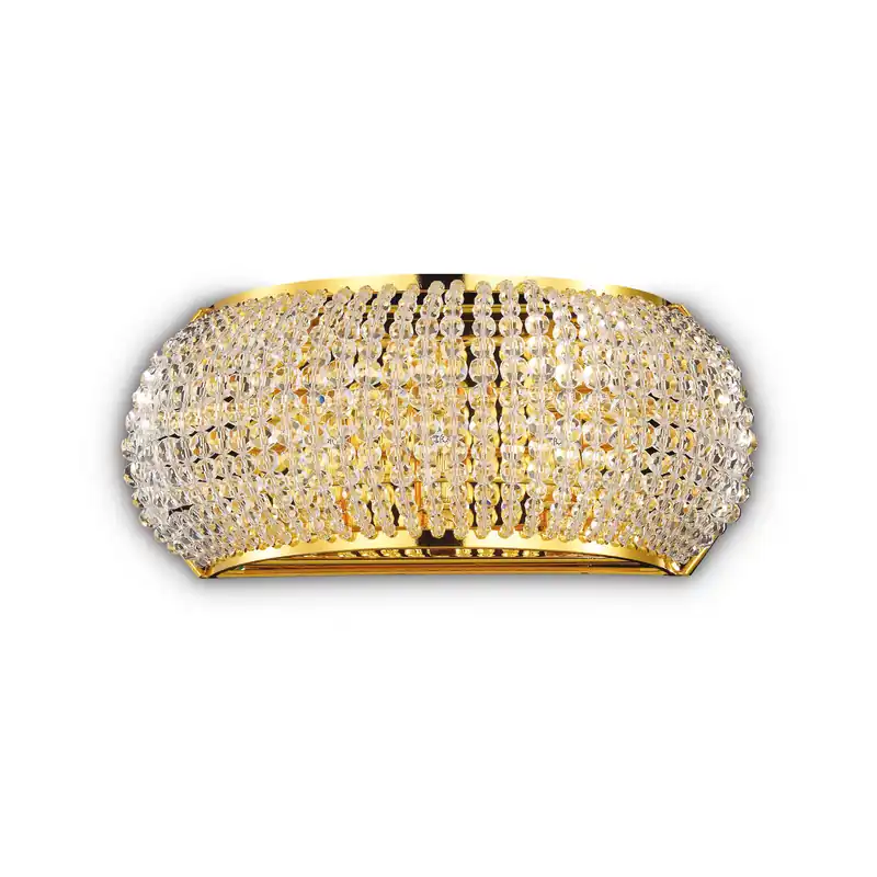 Miglior Prezzo Applique da parete con diffusore composto da filari di perle in cristallo - 40W - IP20