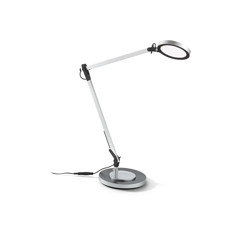 Lampada da scrivania a led dimmerabile in alluminio e PVC diffusore orientabile - 12W - Lumen 1050 - 4000k Luce Naturale - IP20 Professionale