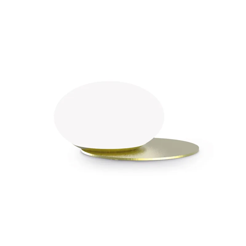 Lampada da tavolo con base in metallo e diffusore in vetro soffiato - 15W - IP20 Subito Disponibile
