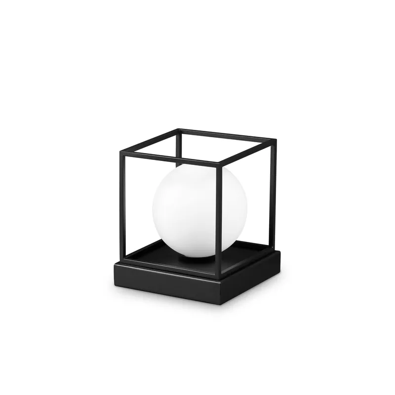 Ultime Pezzi Lampda da comodino di design con struttura in metallo e diffusore in vetro - 4W - IP20