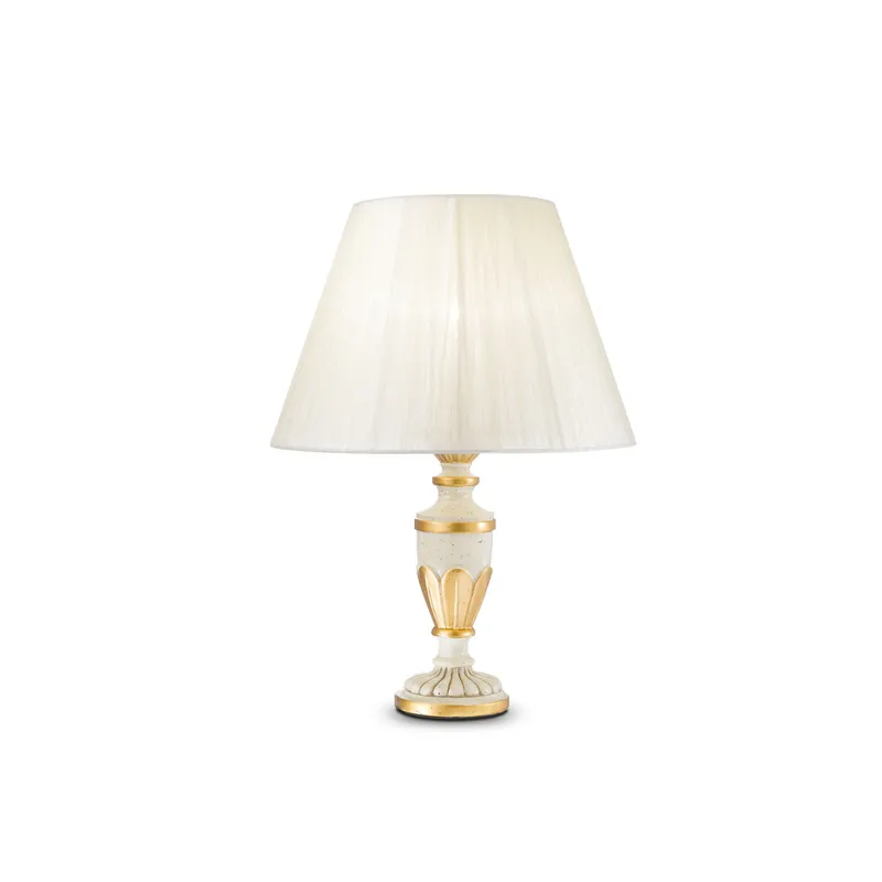 Lampada da tavolo con struttura in resina e diffusore in tessuto - 40W - IP20 Acquista Ora
