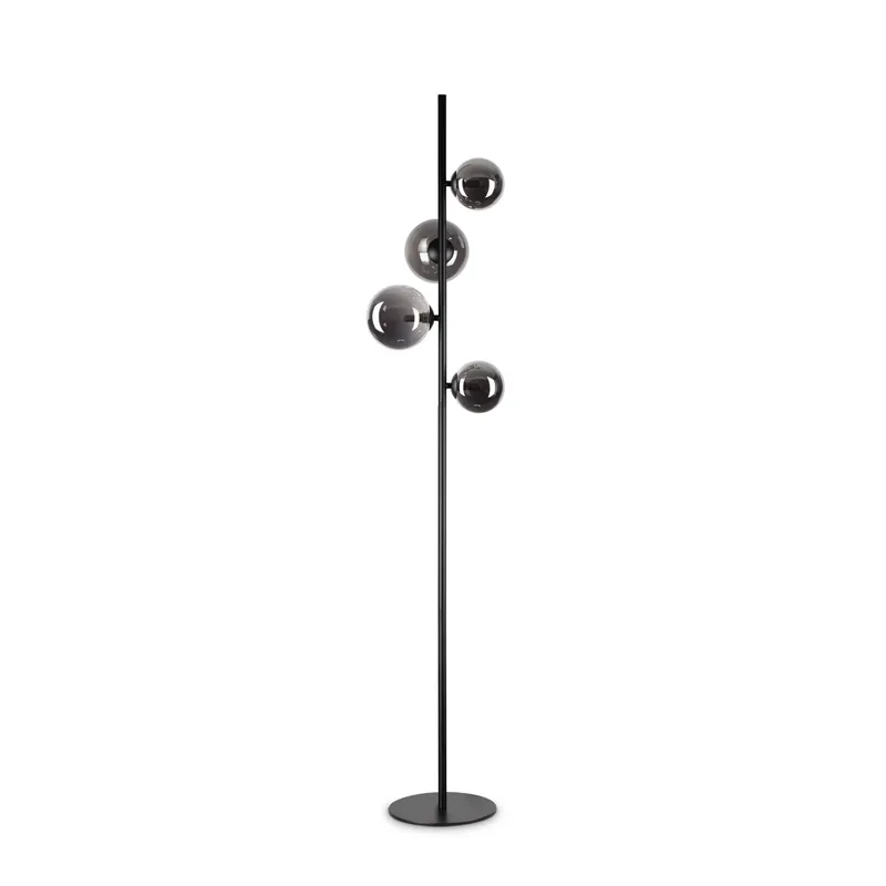 Piantana moderna in metallo con 4 diffusori in vetro soffiato - 15W - IP20 Prezzo Scontato