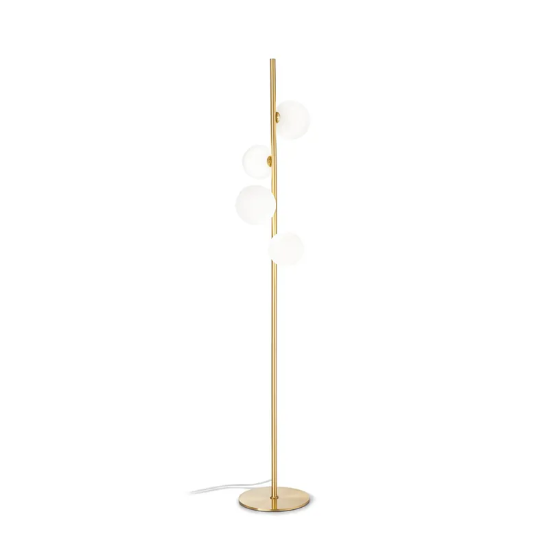 Offerta Piantana moderna in metallo con 4 diffusori in vetro soffiato - 15W - IP20