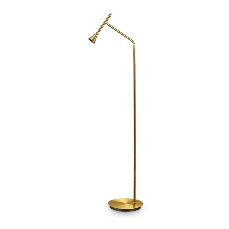 Lampada da terra a led moderna con struttura in metallo e diffusore orientabile - 4W - Lumen 280 - 3000k Luce Calda - IP20 Bestseller