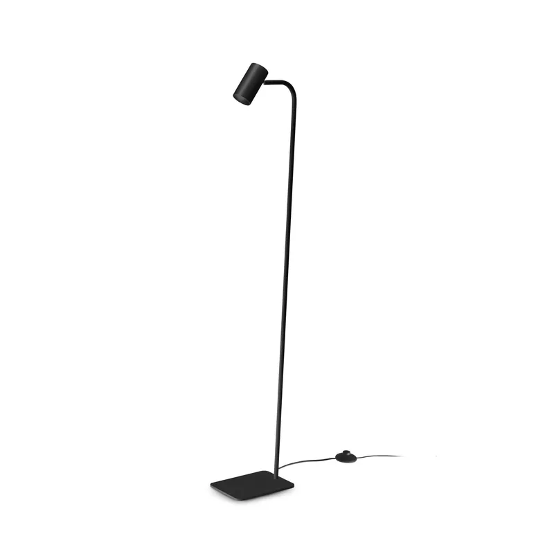 Piantana moderna con singolo diffusore orientabile struttura in metallo - 28W - IP20 Consegna Rapida