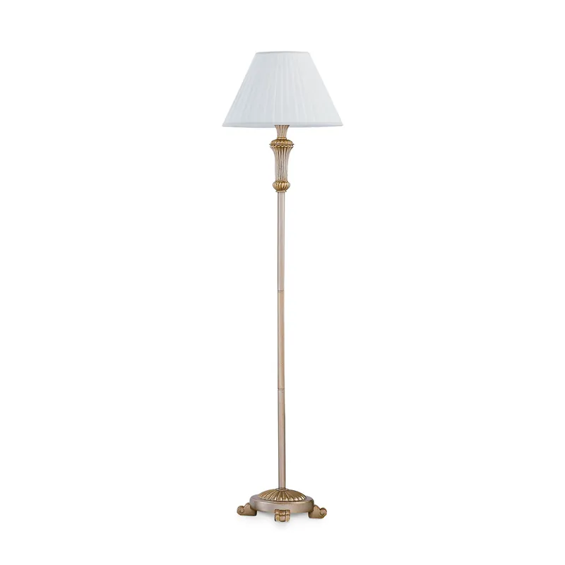Piantana classica con struttura in metallo e resina e paralume in tessuto - 60W - IP20 Acquista Ora