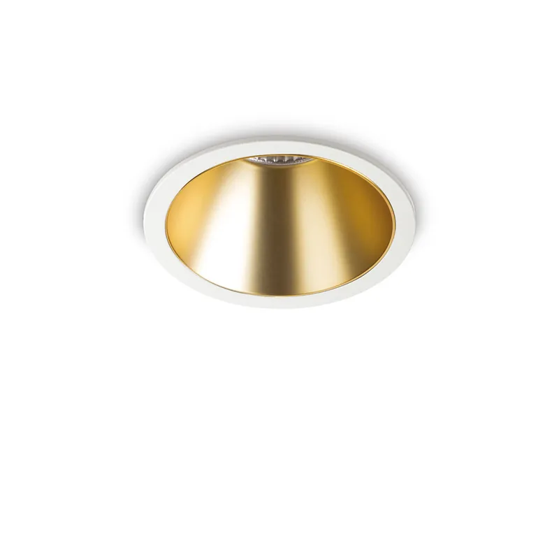 Prezzo Di Fabbrica Faretto da incasso medio a led con struttura in allumnio rotondo - 11W - Lumen 950 - 3000k Luce Calda - IP20