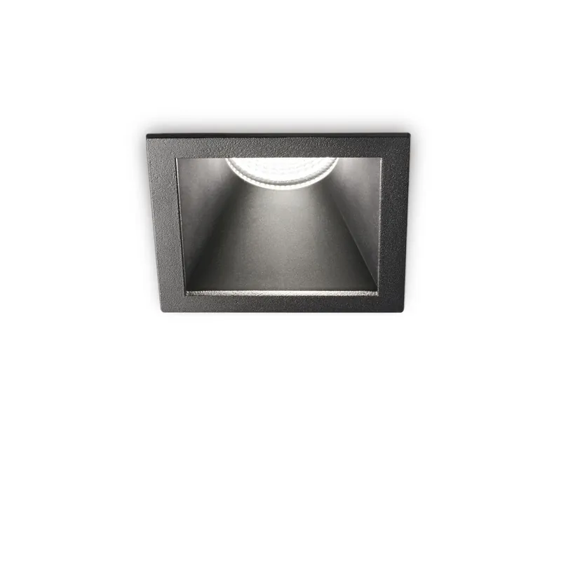 Faretto da incasso a led con struttura in allumnio quadrato - 11W - Lumen 950 - 3000k Luce Calda - IP20 Reso Gratuito