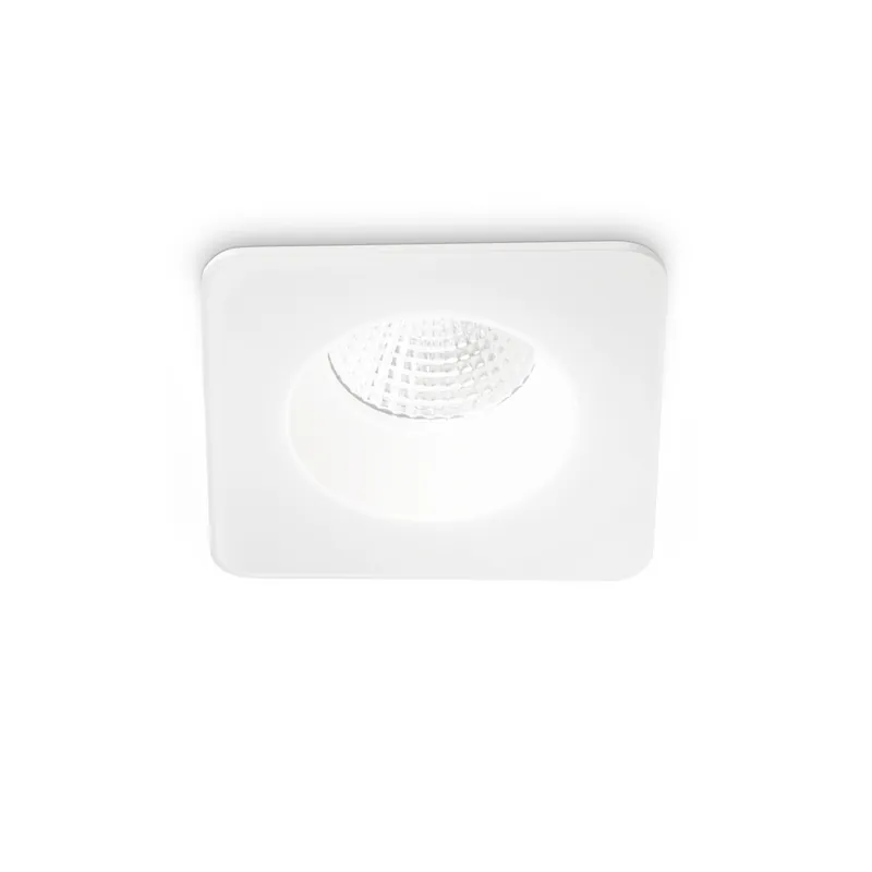 Faretto da incaso a led con struttura in alluminio quadrata - 7W - Lumen 750 - 3000k Luce Calda - IP20 Esclusivo
