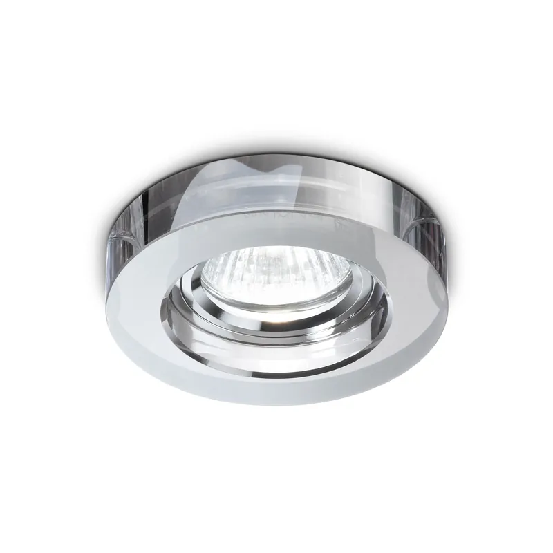 Offerta Del Giorno Faretto da incasso rotondo in alluminio con ghietra in vetro - 50W - IP20
