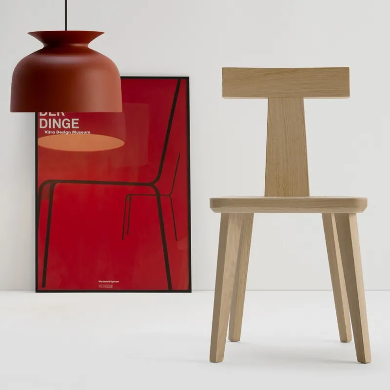 Sedia in legno di design T Coffee Professionale