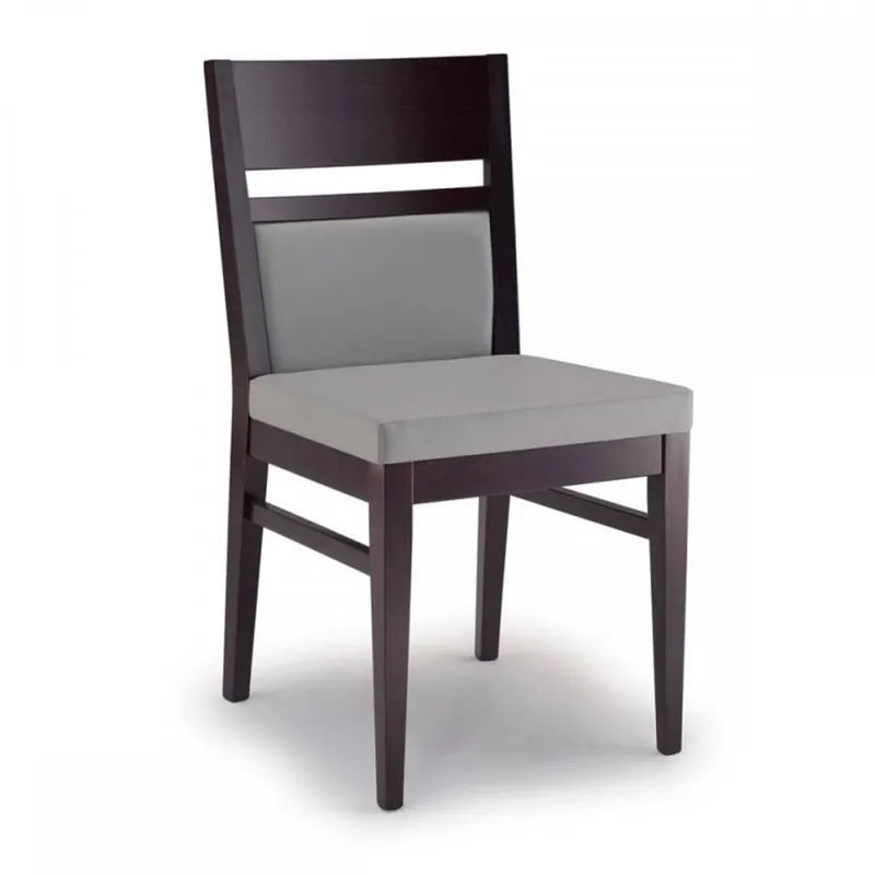 Offerta Limitata Sedia imbottita in legno massello Luma 110