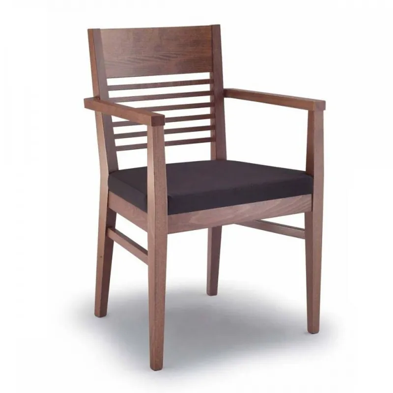 Ultima Occasione Poltroncina in legno e stoffa o similpelle Zinnia P 210