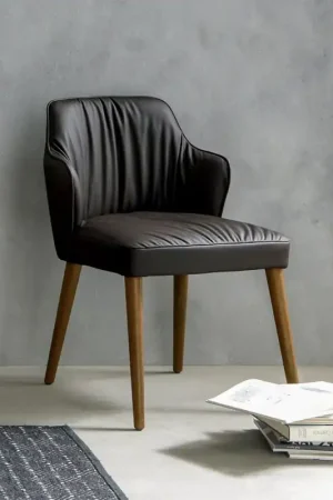Poltroncina in pelle moderna Jolly Soft P Wood Subito Disponibile