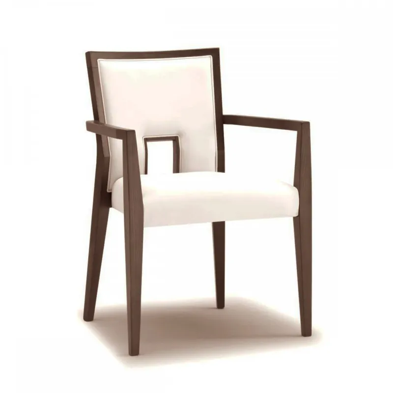 Sedia con braccioli di design in legno Tulipano P 230 Consegna Rapida