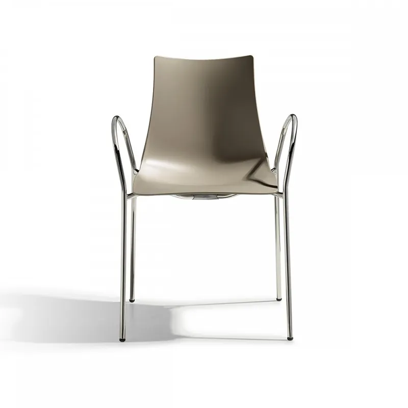 Sedia con braccioli e scocca in tecnopolimero Zebra Tecno P Offerta Speciale