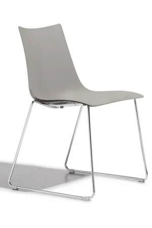 Bestseller Sedia con scocca in tecnopolimero a slitta Zebra Tecno a Slitta
