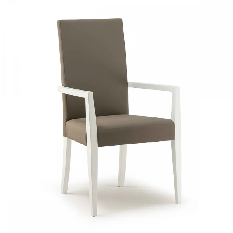 Offerta Lampo Sedia con braccioli moderna imbottita Dalia 210