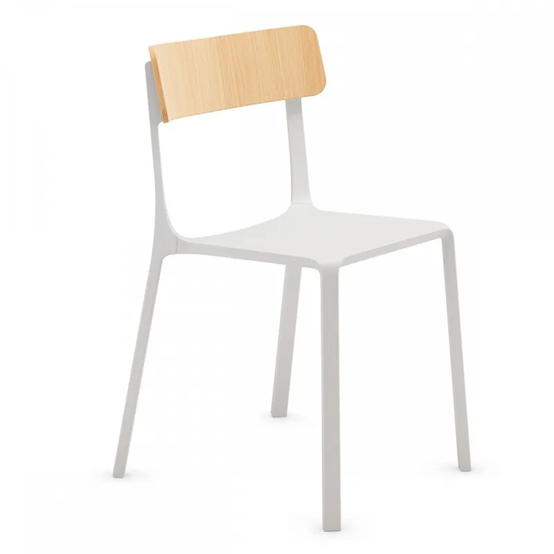 Miglior Prezzo Sedia in alluminio e legno di design Ruelle WB