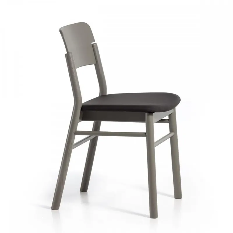 Compra Adesso Sedia moderna in legno, sedile imbottito Pop S