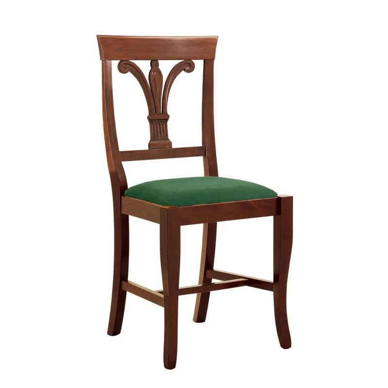 Sedia in legno classica per sala da pranzo Giglio Giglio Nuova Collezione