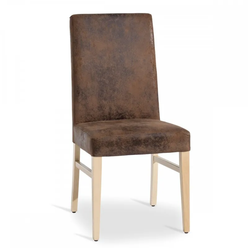 Sedia imbottita in legno Camilla Must-Have