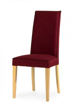 Occasione Imperdibile Sedia in legno imbottita con bordino in tessuto o similpelle Roma S