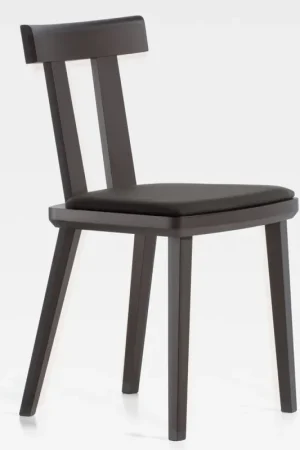 Sedia in legno di design con sedile imbottito Milano Imb Offerta Speciale