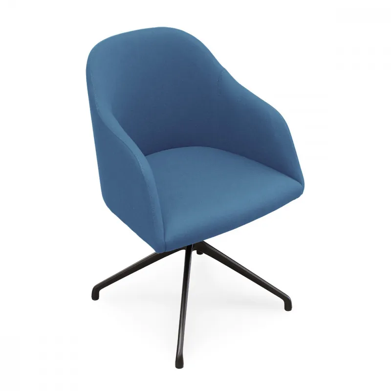 Poltrona girevole di design con base in metallo Neo PL XL Girevole Prezzo Scontato