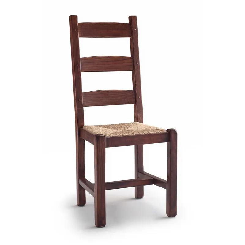 Sedia rustica con schienale alto Garofano 114 Offerta Lampo