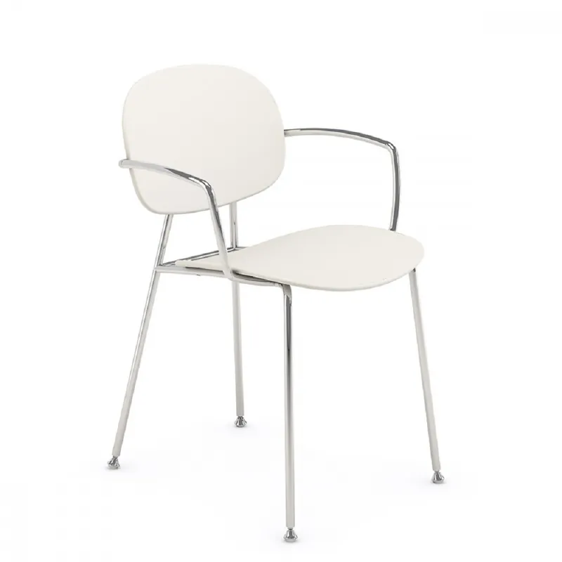 Sedia per casa moderna con braccioli Tondina Pop P Sconto