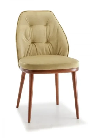 Ultime Pezzi Sedia imbottita con gambe in legno Pesco