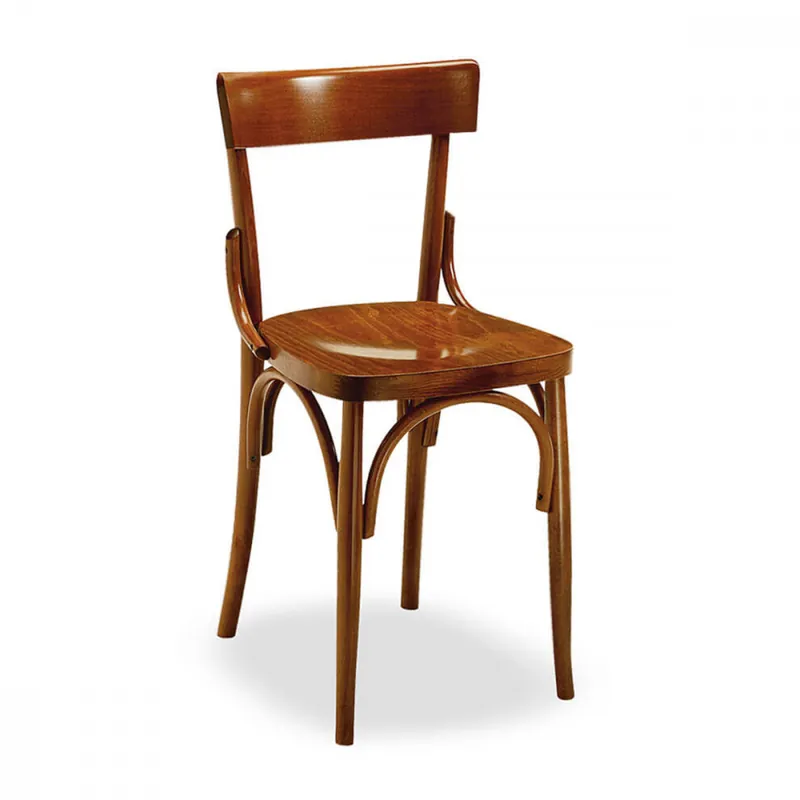 Sedia di legno con seduta in legno Milano Leggera Reso Gratuito