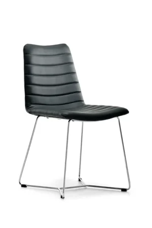 Economico Sedia in pelle o similpelle con seduta imbottita Cover T