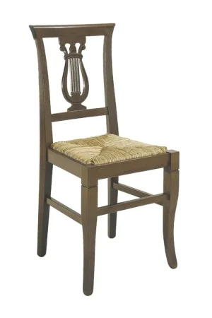 A Buon Prezzo Sedia in legno classica con sedile in paglia 102