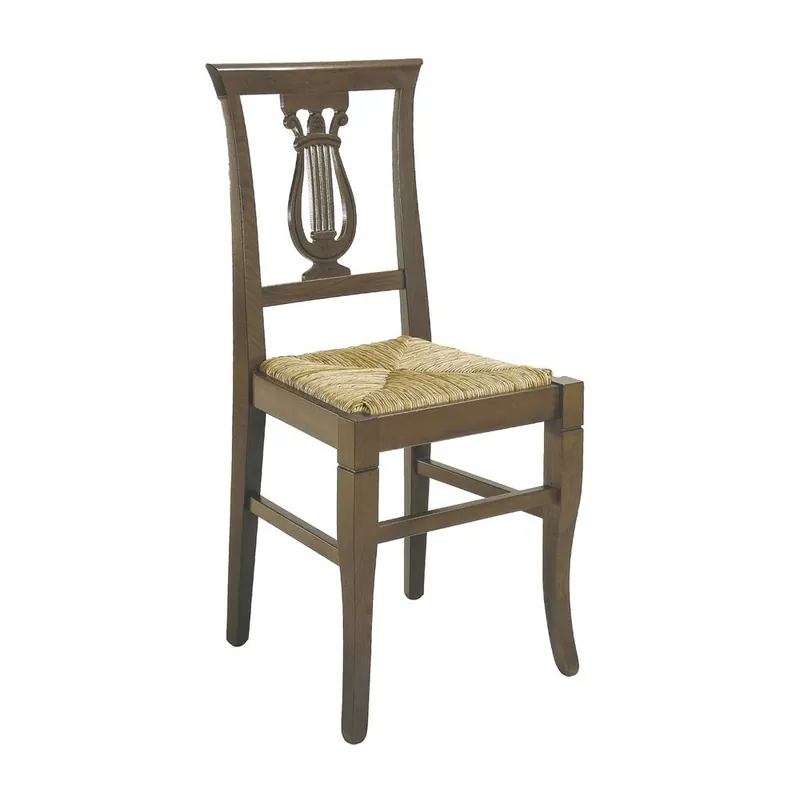 A Buon Prezzo Sedia in legno classica con sedile in paglia 102