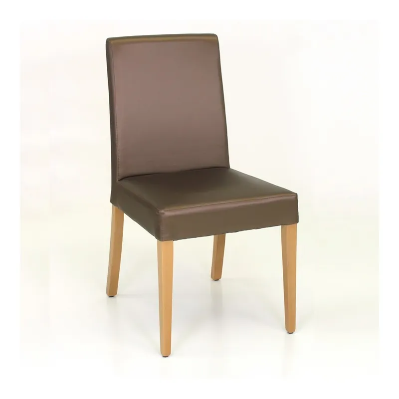 Consegna Rapida Sedia imbottita classica con gambe in legno 111