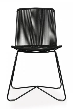 Sedia vintage con struttura in acciaio e seduta in corda Step Strings Sled Direttamente Dal Produttore