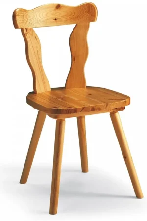Sedia in legno di pino stile rustico Majella Offerta Del Giorno