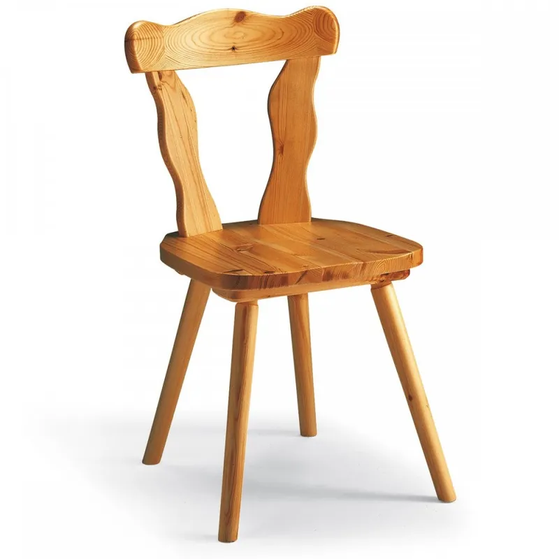 Sedia in legno di pino stile rustico Majella Offerta Del Giorno