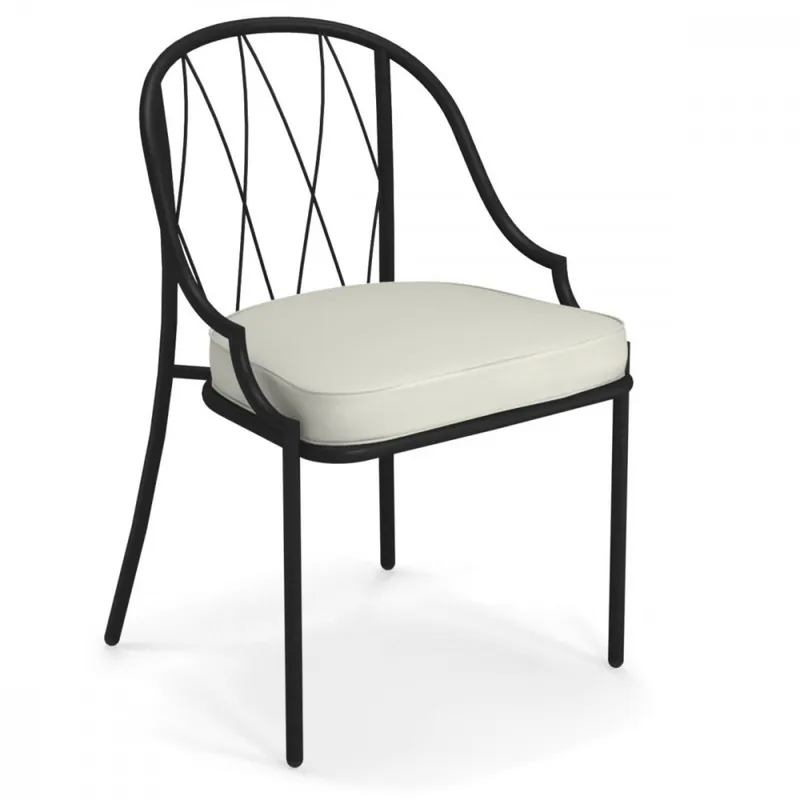 Sedia con cuscino per giardino Como Consegna Rapida