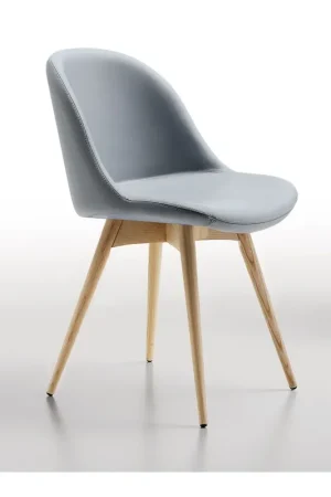 Di Tendenza Sedia design imbottita con gambe in legno Sonny S-LG