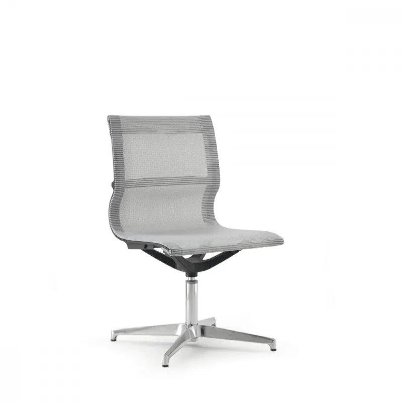 Sedia ufficio in rete traspirante senza ruote Tekno 4B Professionale