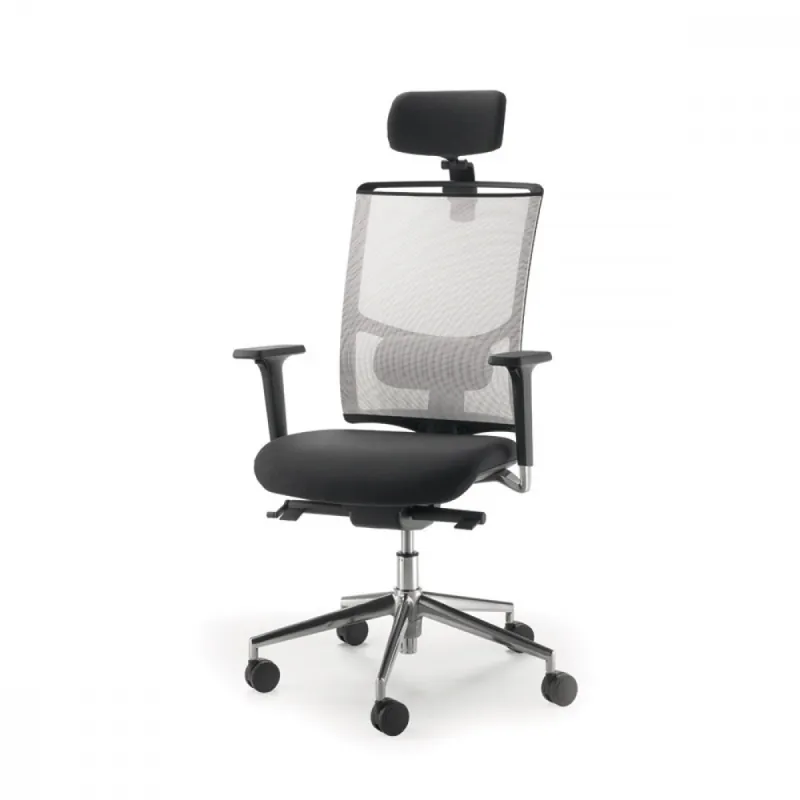 Sedia ufficio ergonomica con poggiatesta Evo 301SD Offerta Speciale