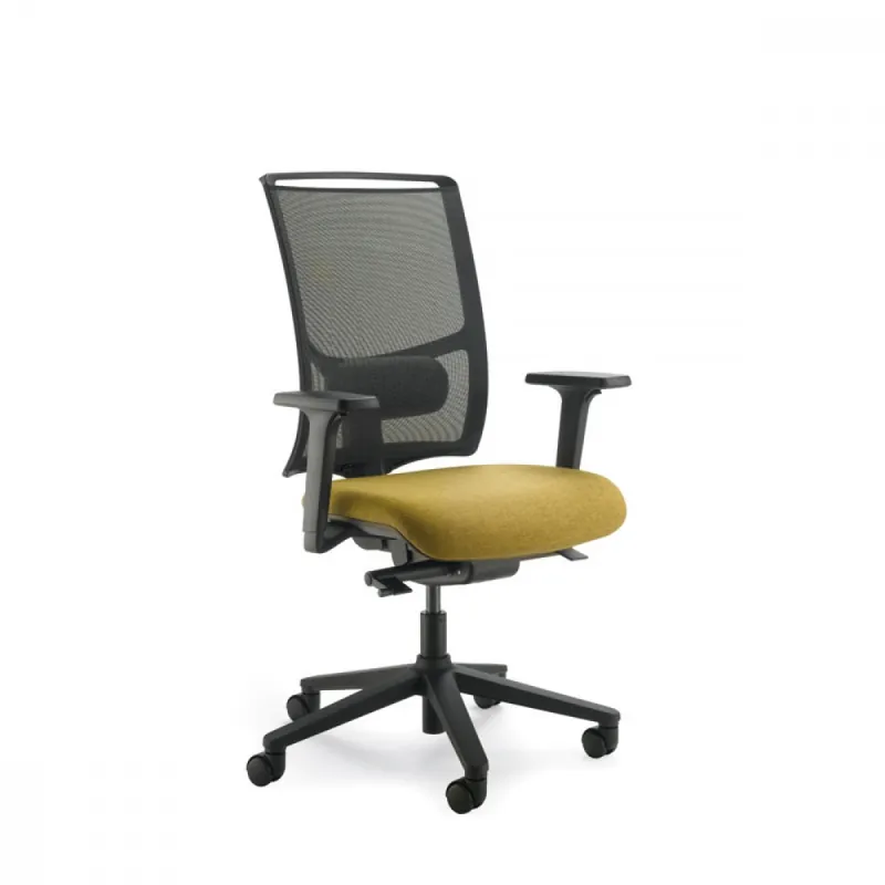 Offerta Lampo Sedia ufficio schienale rete e supporto lombare regolabile Evo 302SD