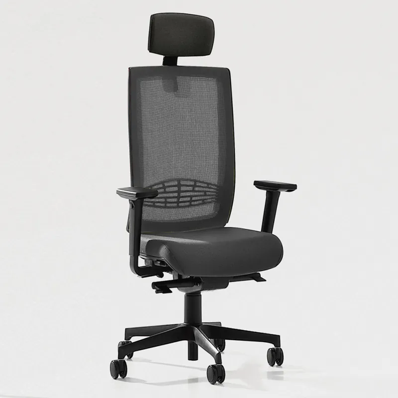 Sedia ergonomica con poggiatesta Lex CP BLK Offerta Speciale